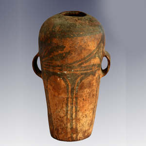 弧线三角纹双耳彩陶罐 &nbsp;&nbsp;&nbsp;仰韶文化